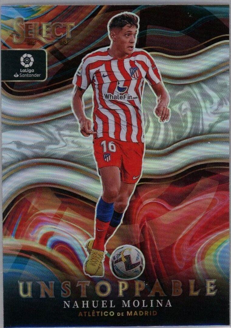 Nahuel Molina #4 Soccer Cards 2022 Panini Select La Liga Unstoppable