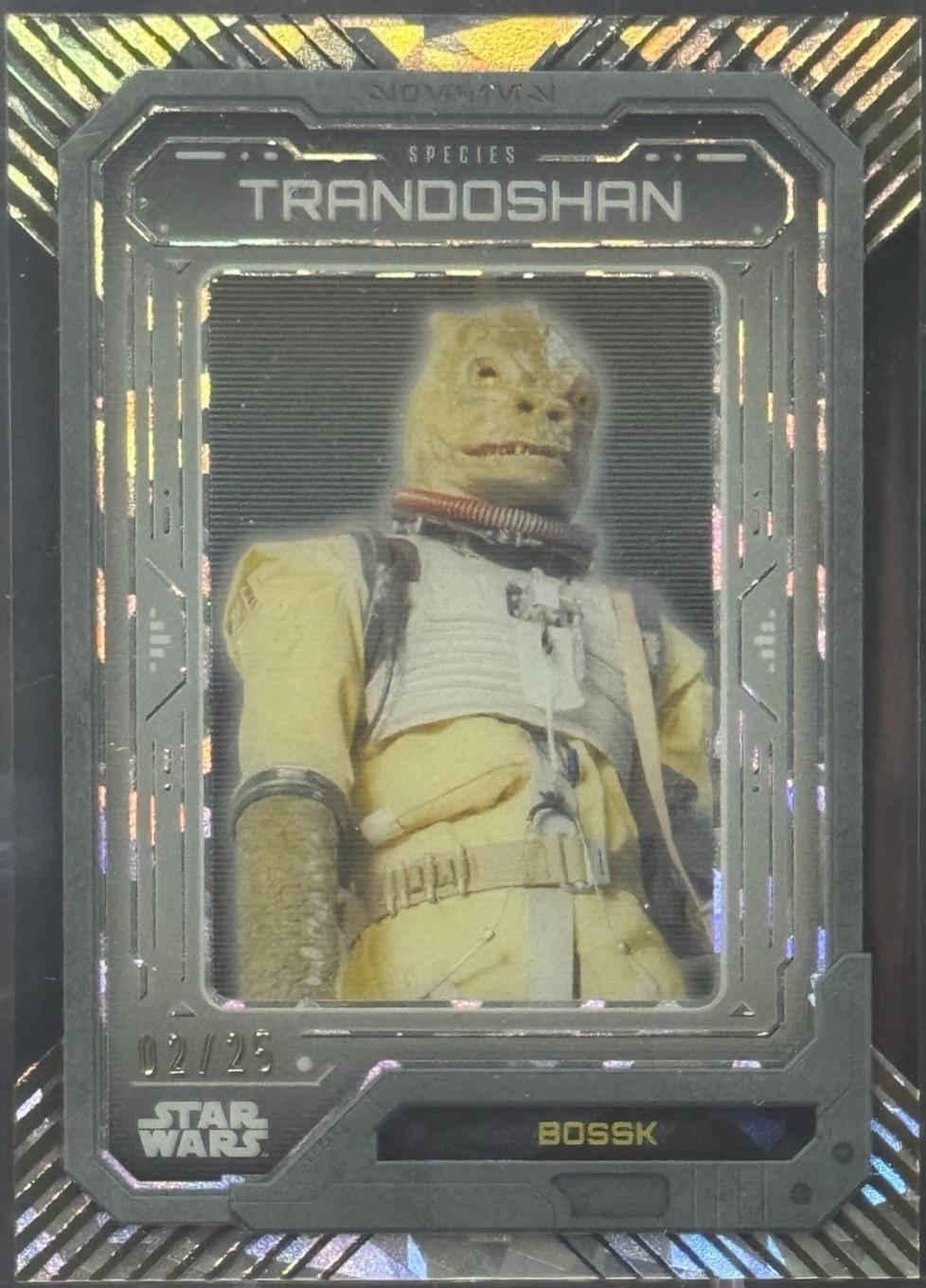 Trandoshan Bossk #S-T Star Wars 2024 Topps High-Tek Spectacular Species