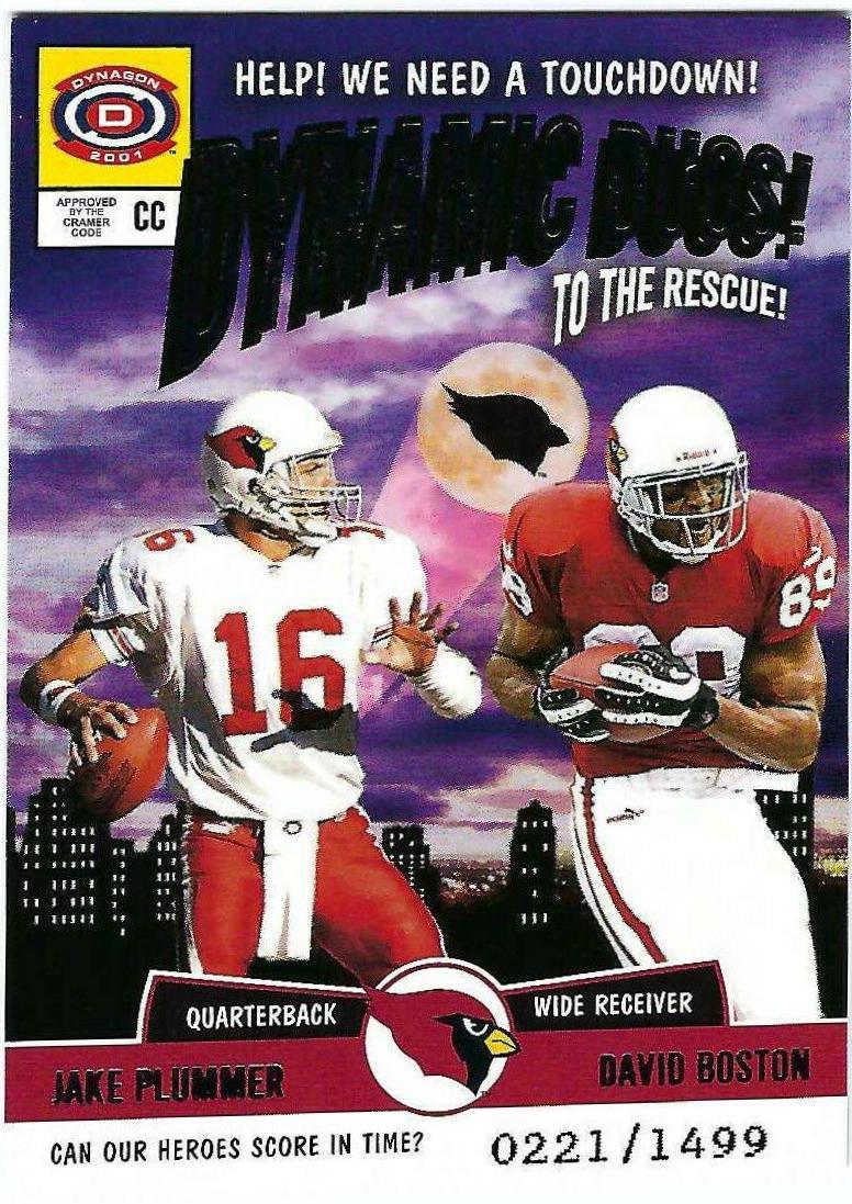 David Boston #1 Football Cards 2001 Pacific Dynagon