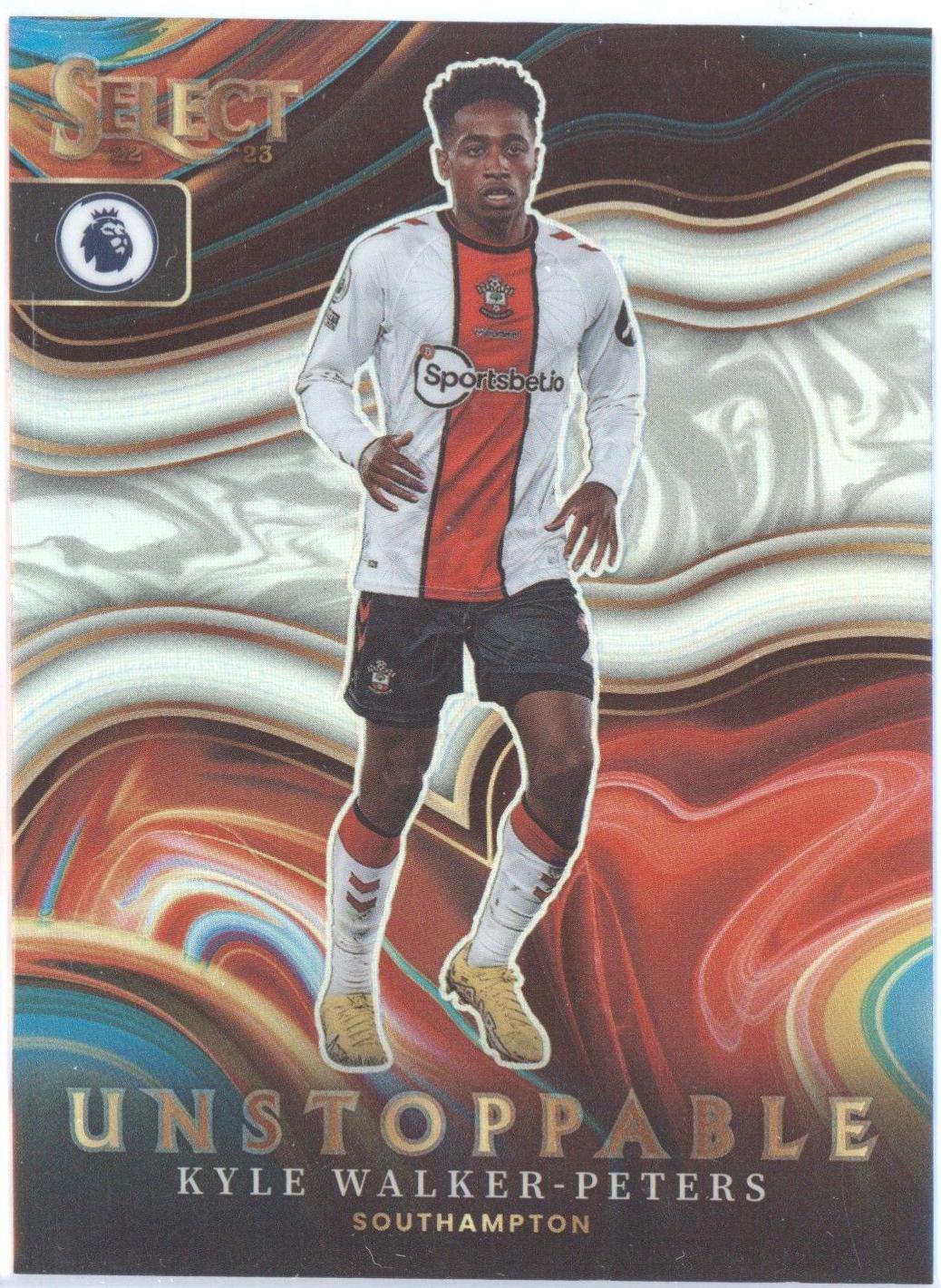 Kyle Walker Peters #14 Soccer Cards 2022 Panini Select Premier League Unstoppable