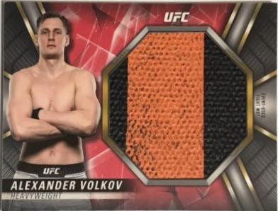 Alexander Volkov [Red] #JFMR-AV Ufc Cards 2019 Topps UFC Knockout Jumbo Fight Mat Relics