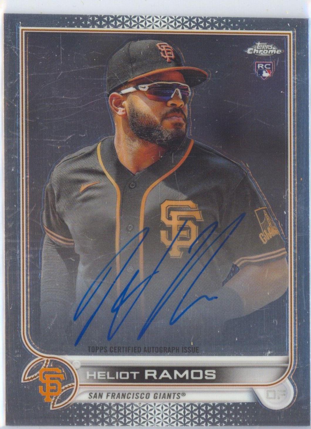 Heliot Ramos #RA-HR 2022 Topps Chrome Baseball Rookie Autographs