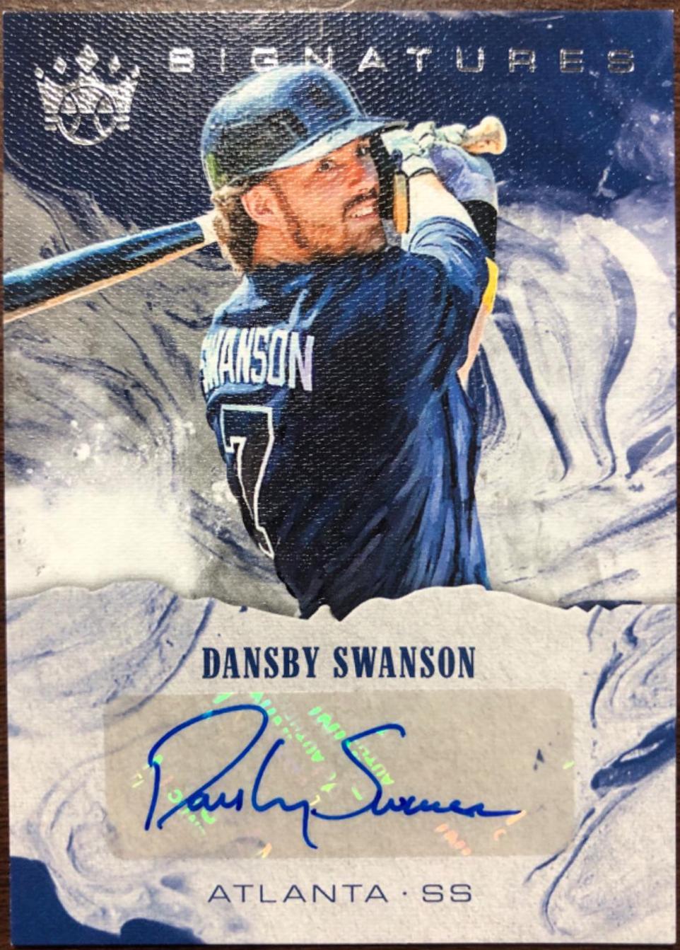 Dansby Swanson #S-DS Baseball Cards 2017 Panini Diamond Kings Signatures
