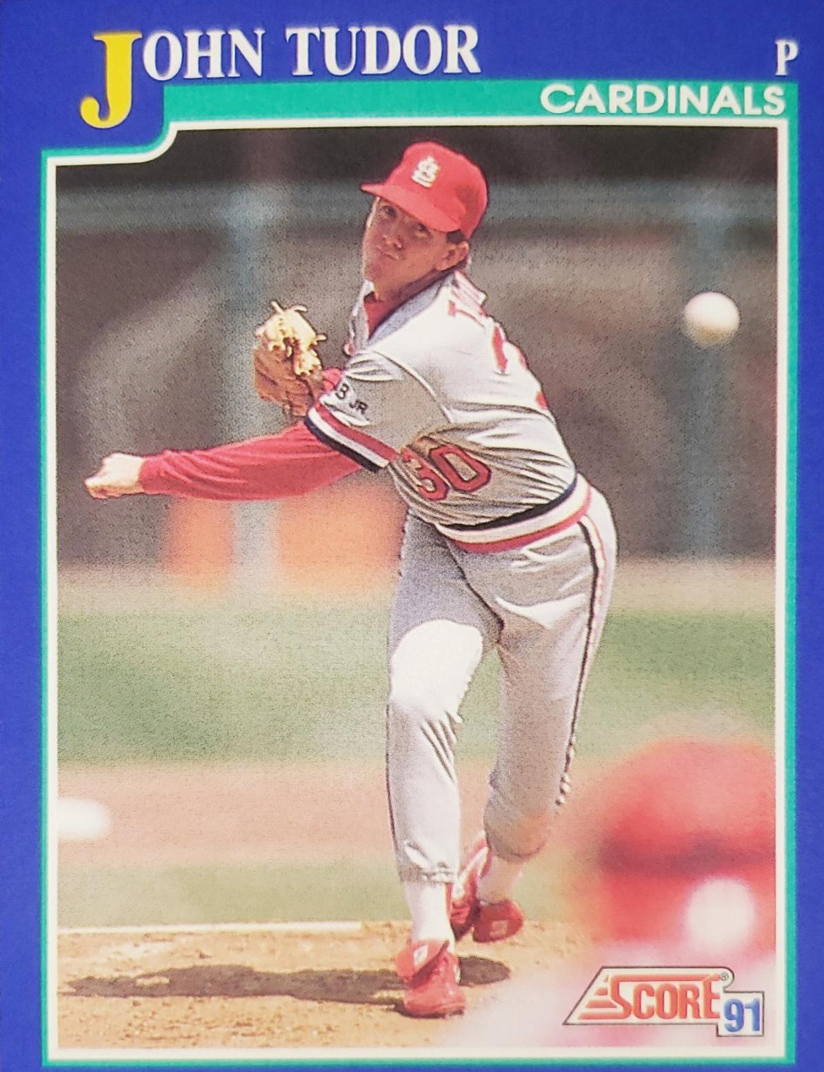 John Tudor #53 Baseball Cards 1991 Score