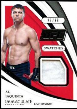 Al Iaquinta #S-AIQ Ufc Cards 2021 Panini Immaculate UFC Swatches