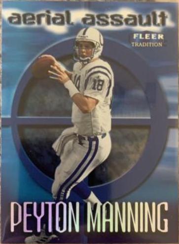 Peyton Manning #10AA Football Cards 1999 Fleer Aerial Assault