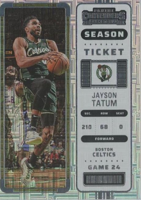 Jayson Tatum #10 Basketball Cards 2022 Panini Contenders
