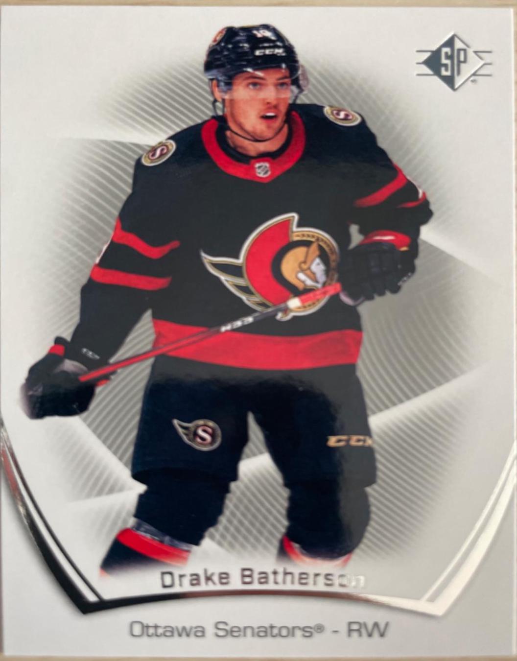 Drake Batherson #9 Hockey Cards 2021 SP