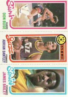 Don Buse / Adrian Dantley / James Bailey #6 / 190 / 227