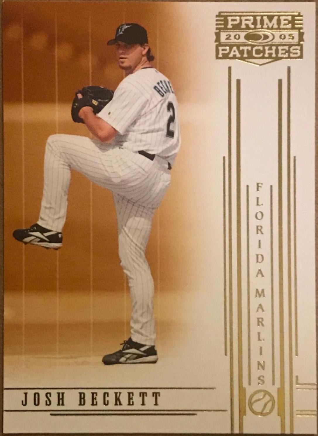 Josh Beckett #33 Baseball Cards 2005 Donruss Prime Patches