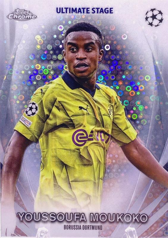 Youssoufa Moukoko #USC-10 Soccer Cards 2023 Topps UEFA Club Ultimate Stage