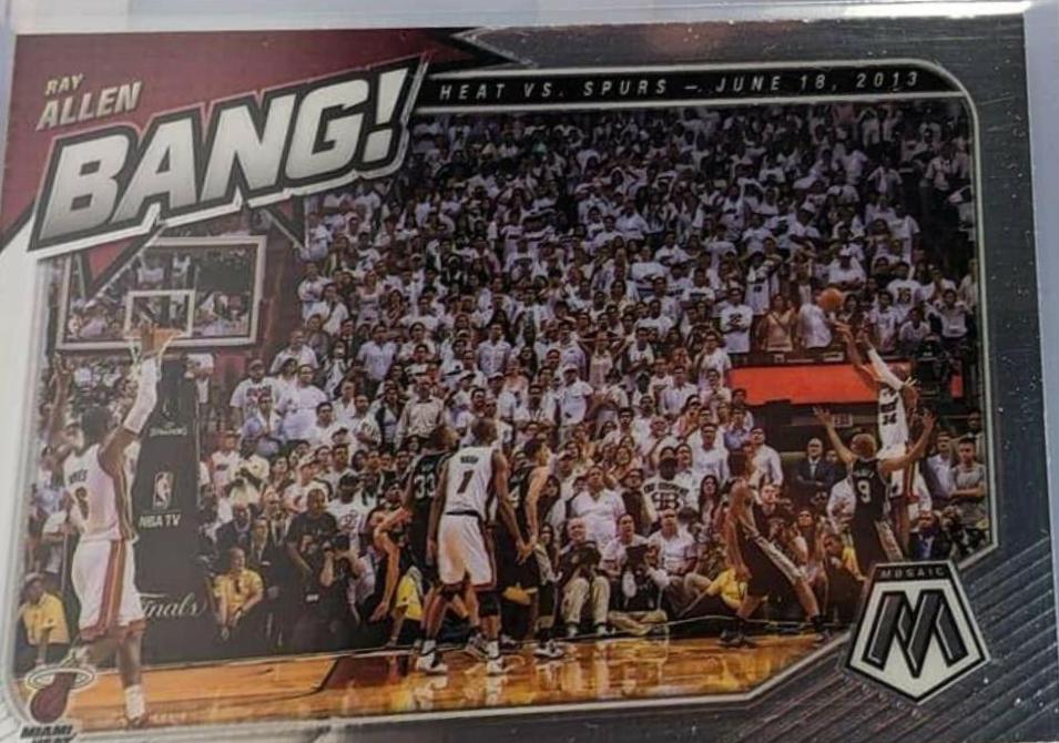 Ray Allen #4 Basketball Cards 2020 Panini Mosaic Bang