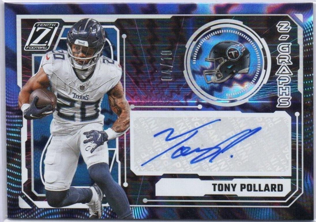 Tony Pollard #5 Football Cards 2024 Panini Zenith Z-Graphs