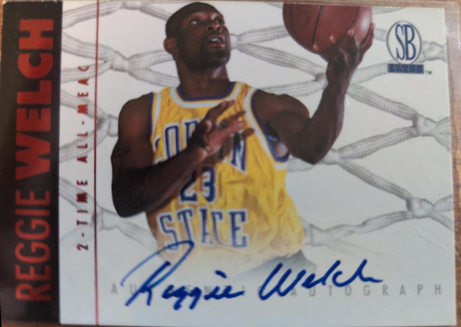 Reggie Welch Basketball Cards 1997 Score Board Autographed Collection