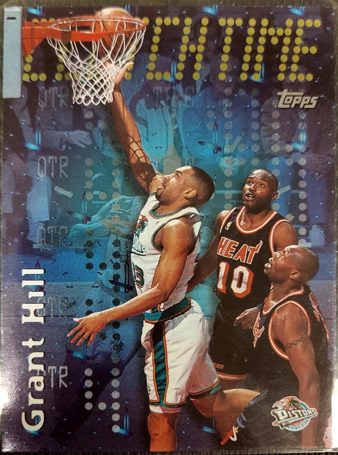 Grant Hill #CT10 Basketball Cards 1997 Topps Clutch Time