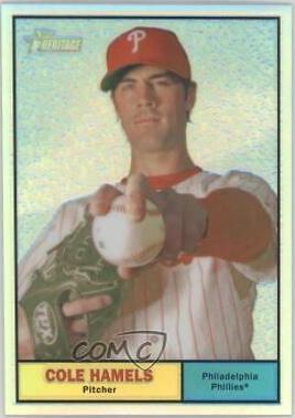 Cole Hamels #C7 2010 Topps Heritage Chrome Baseball