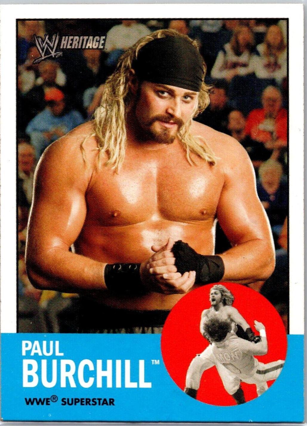 Paul Burchill #41 Wrestling Cards 2006 Topps Heritage II WWE