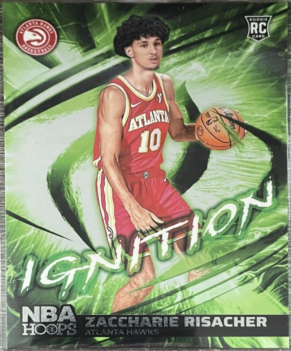 Zaccharie Risacher #4 Basketball Cards 2024 Panini NBA Hoops Ignition