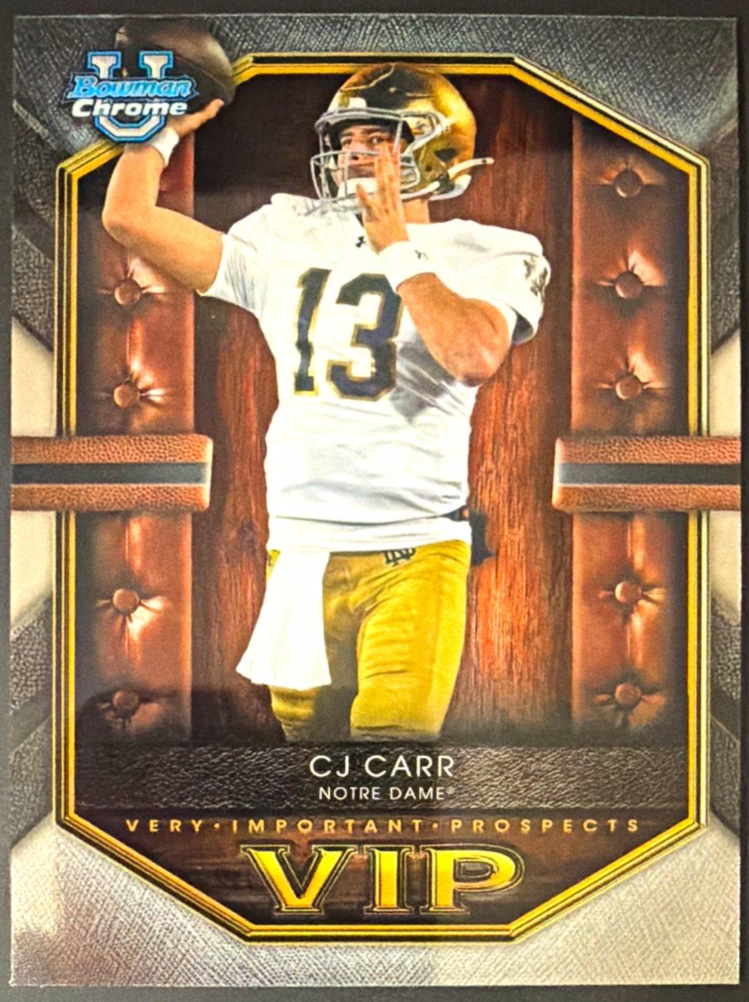 CJ Carr #VIP-1 Prices | 2026 Bowman Very Important Prospect | Football ...