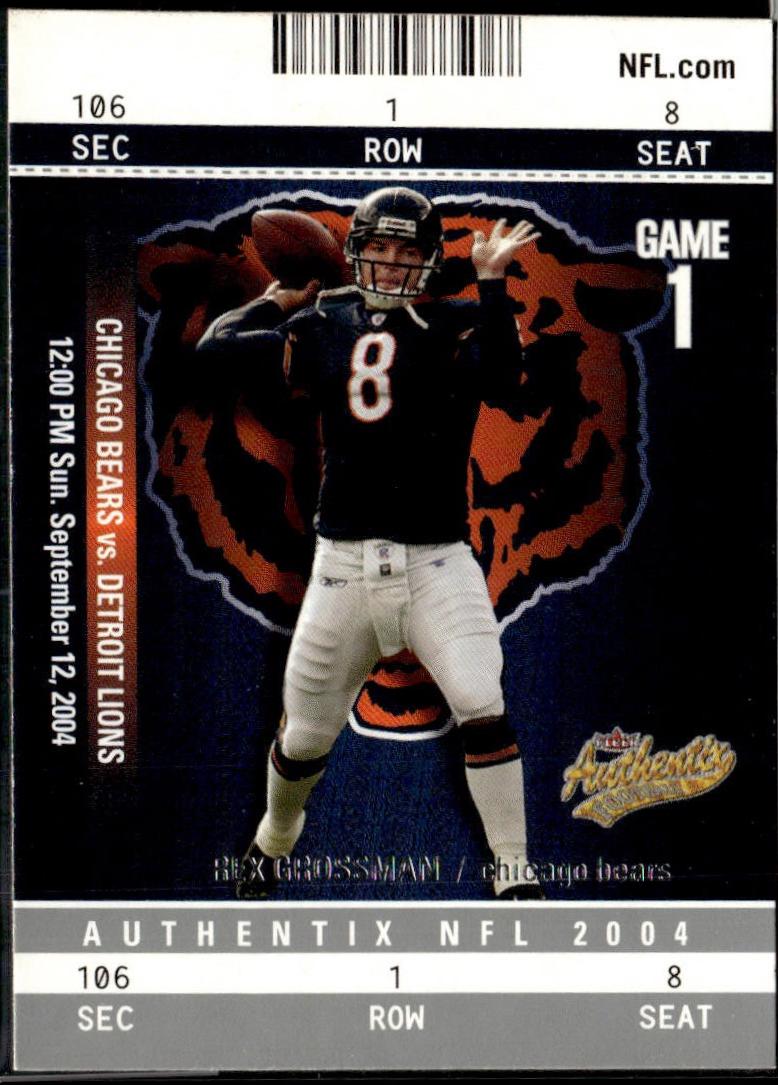 Rex Grossman #46 2004 Fleer Authentix Football