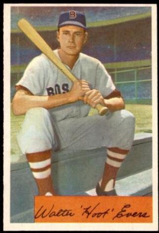 Walter Evers #18 Baseball Cards 1954 Bowman