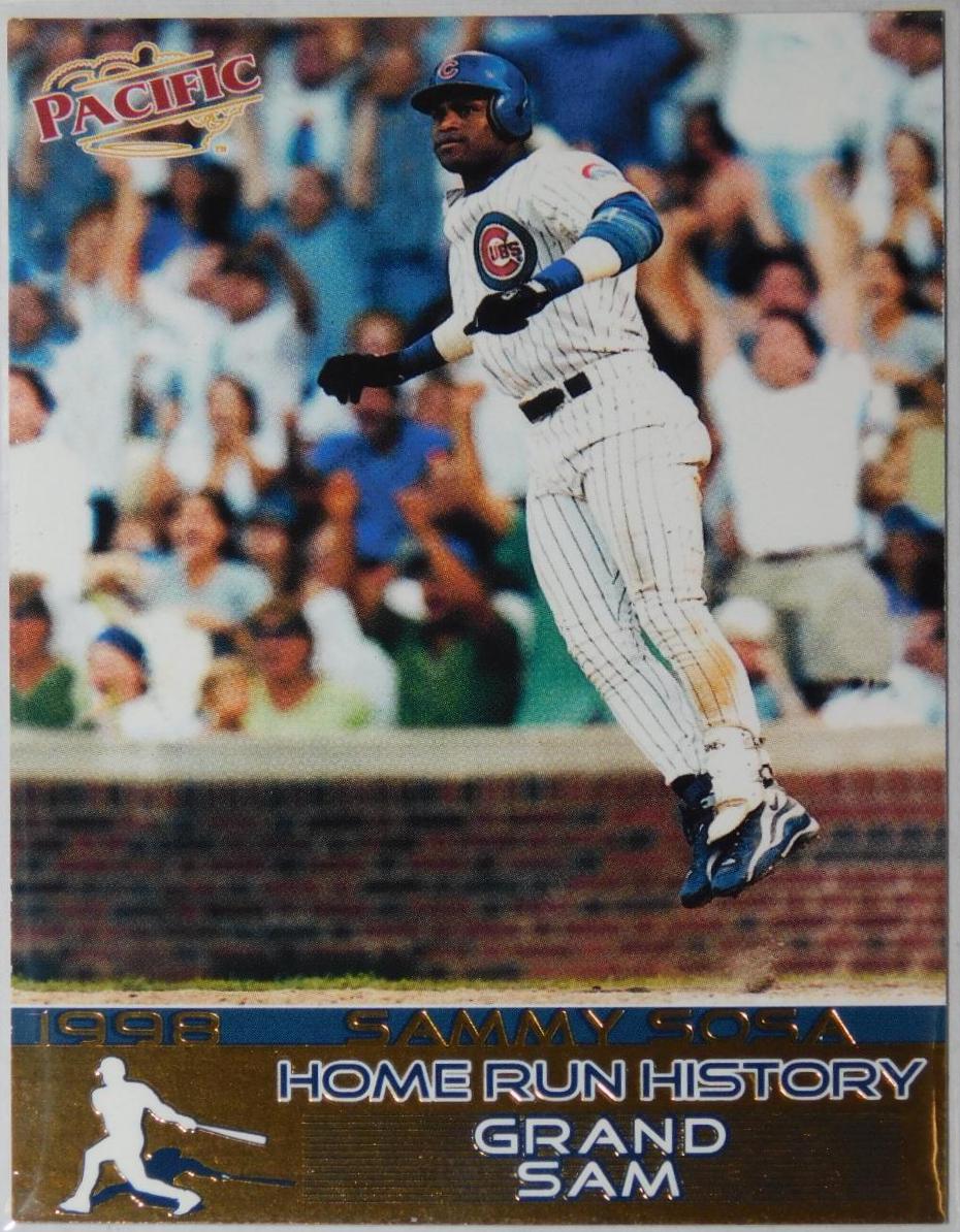 Sammy Sosa #48 Baseball Cards 1998 Pacific Home Run History
