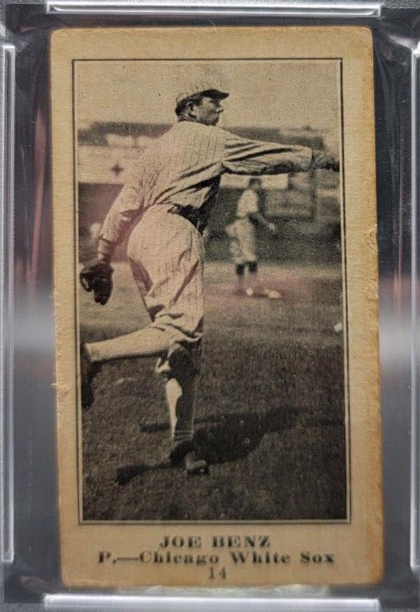 Joe Benz #14 Baseball Cards 1916 Famous & Barr Co