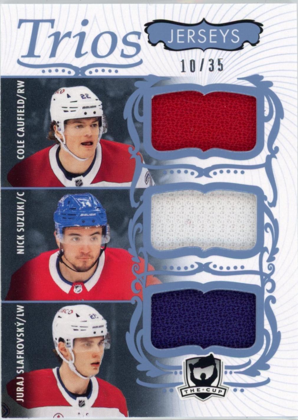 Cole Caufield / Nick Suzuki / Juraj Slafkovsky [Gold Patch] #C3-SCS