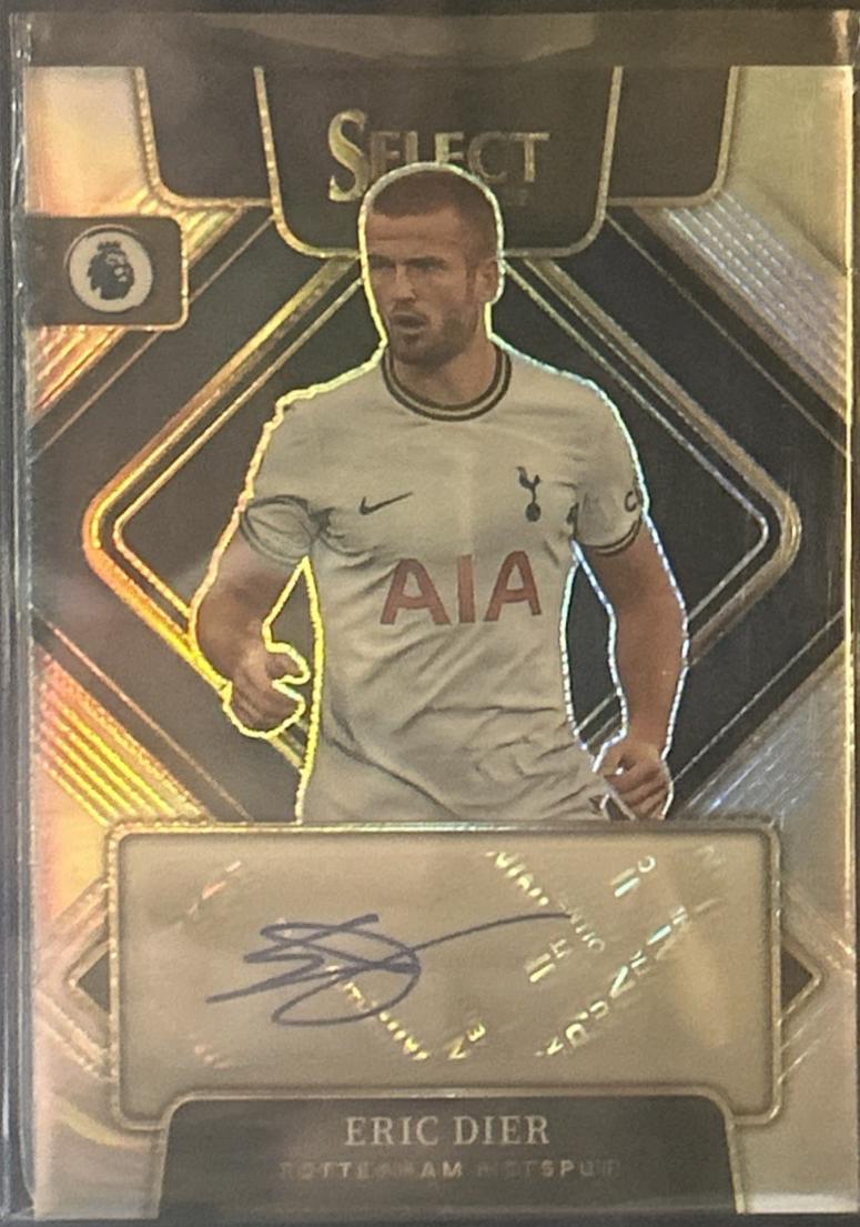 Eric Dier #S-ED Soccer Cards 2022 Panini Select Premier League Signatures