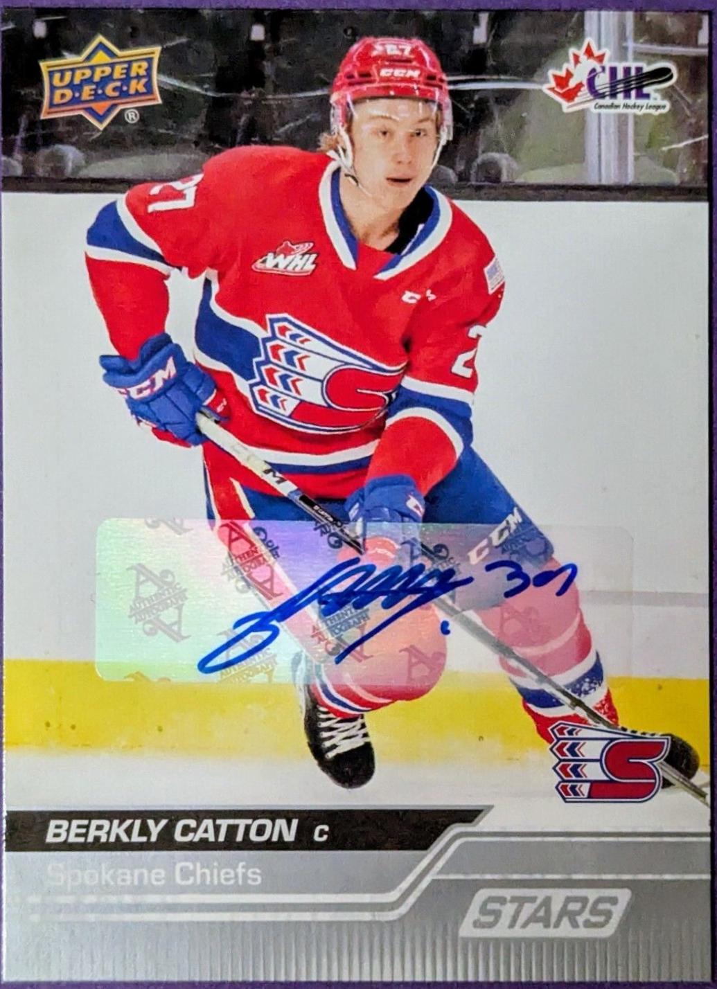 Berkly Catton #334 2023 Upper Deck Chl Hockey