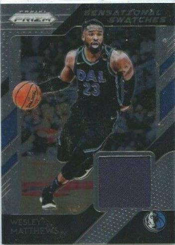 Wesley Matthews #9 Basketball Cards 2018 Panini Prizm Sensational Swatches