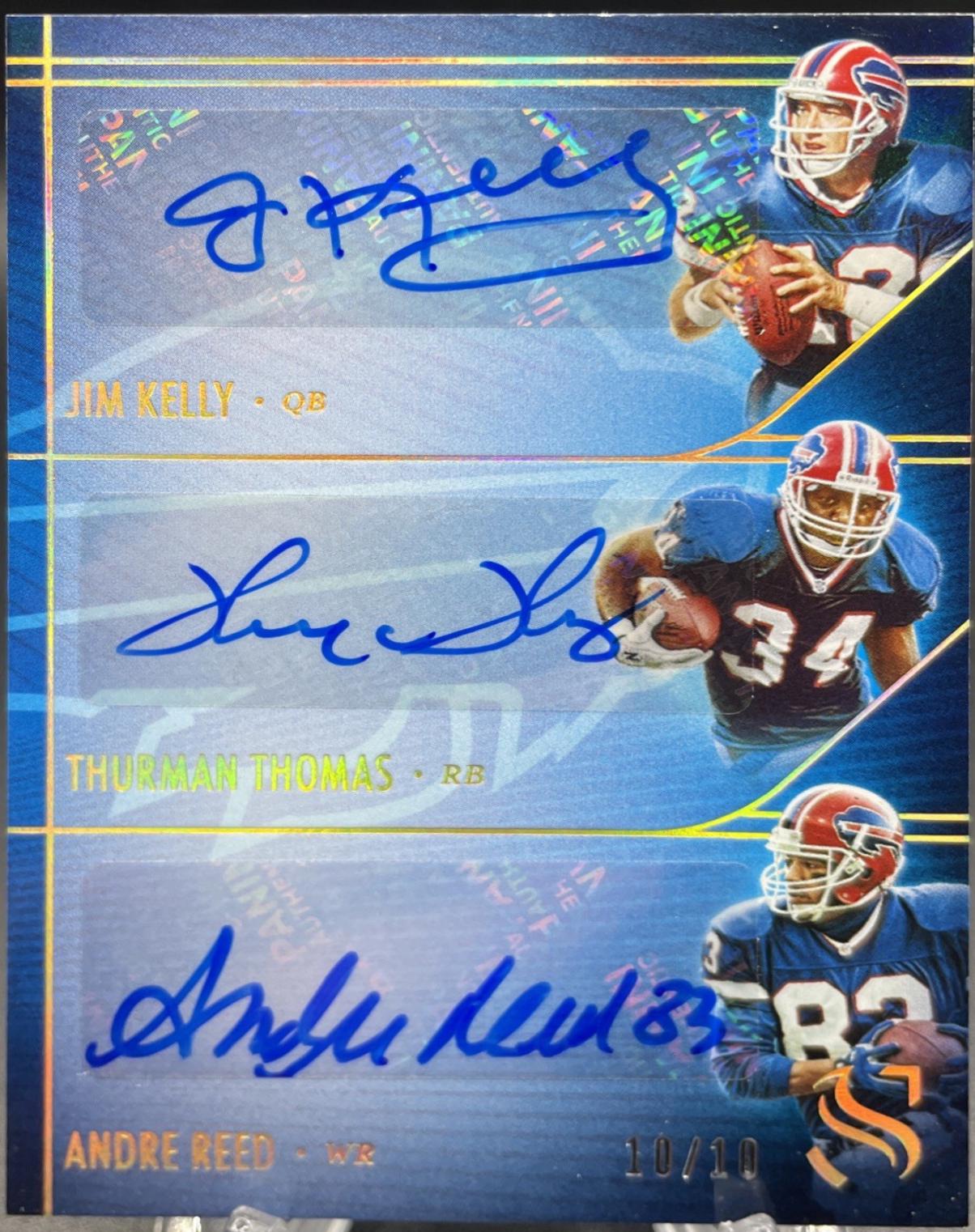 Jim Kelly / Andre Reed / Thurman Thomas [Holo Gold] #7