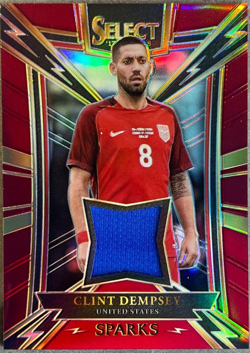 Clint Dempsey #SP-CD Soccer Cards 2017 Panini Select Sparks Memorabilia