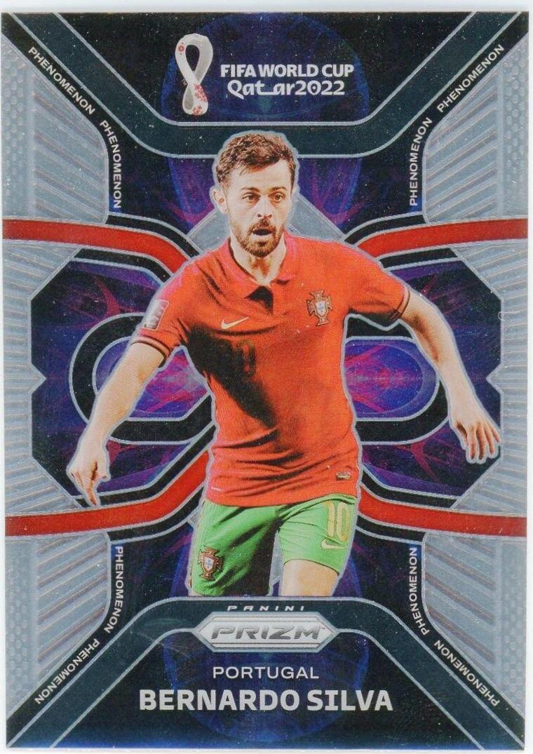 Bernardo Silva #22 2022 Panini Prizm World Cup Phenomenon Soccer