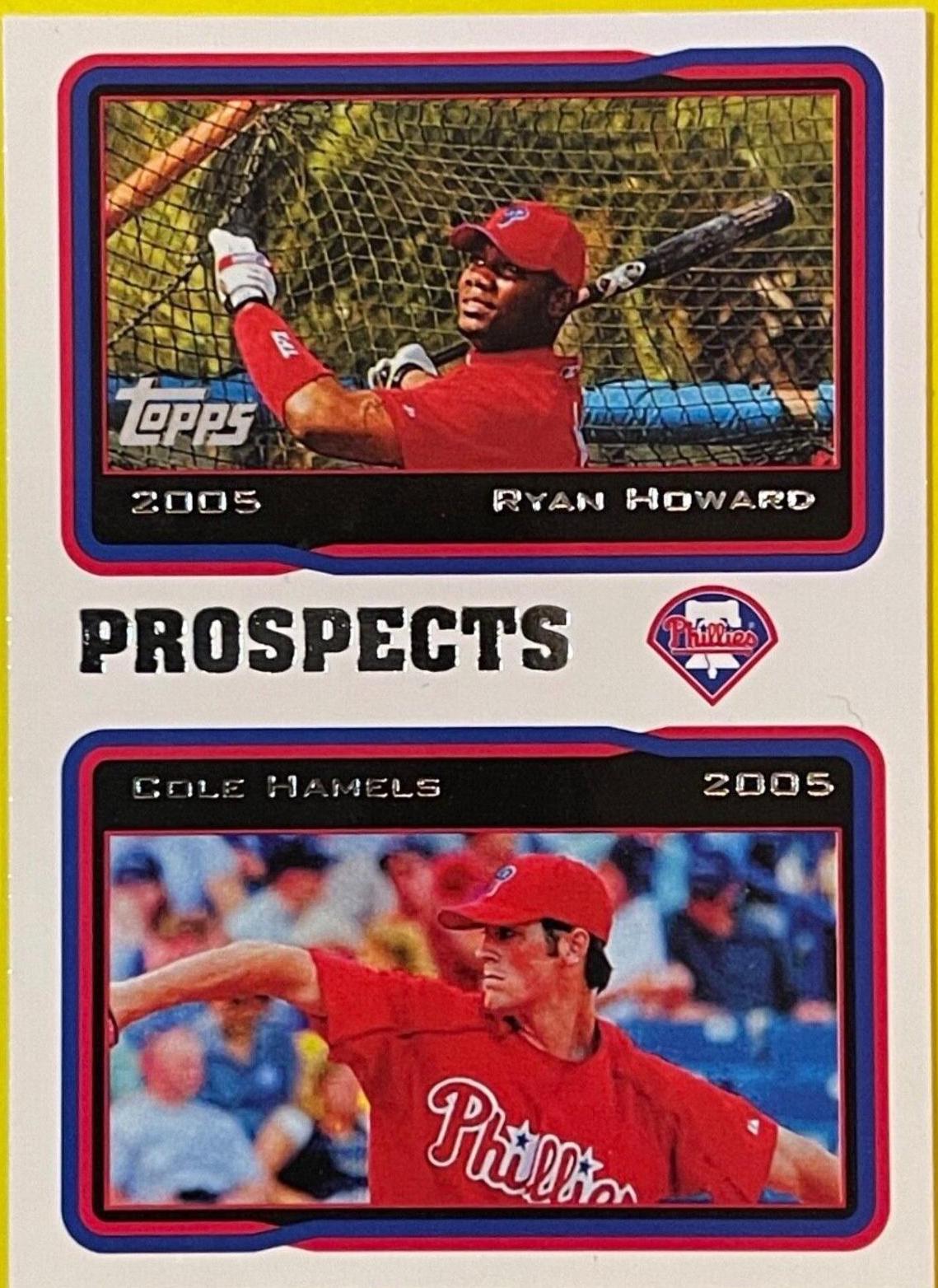 Ryan Howard, Cole Hamels #689 Baseball Cards 2005 Topps