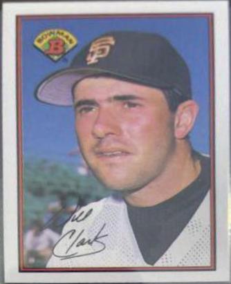 Will Clark #476 Baseball Cards 1989 Bowman