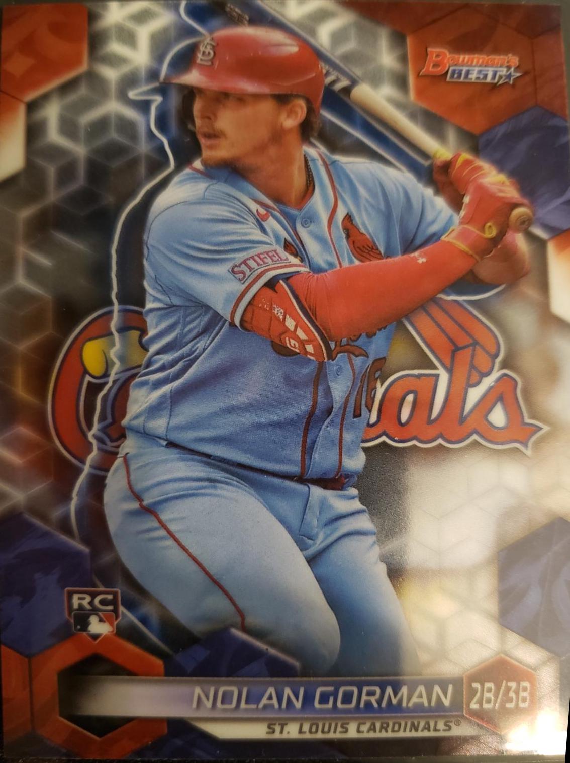 Nolan Gorman #29 Baseball Cards 2023 Bowman's Best