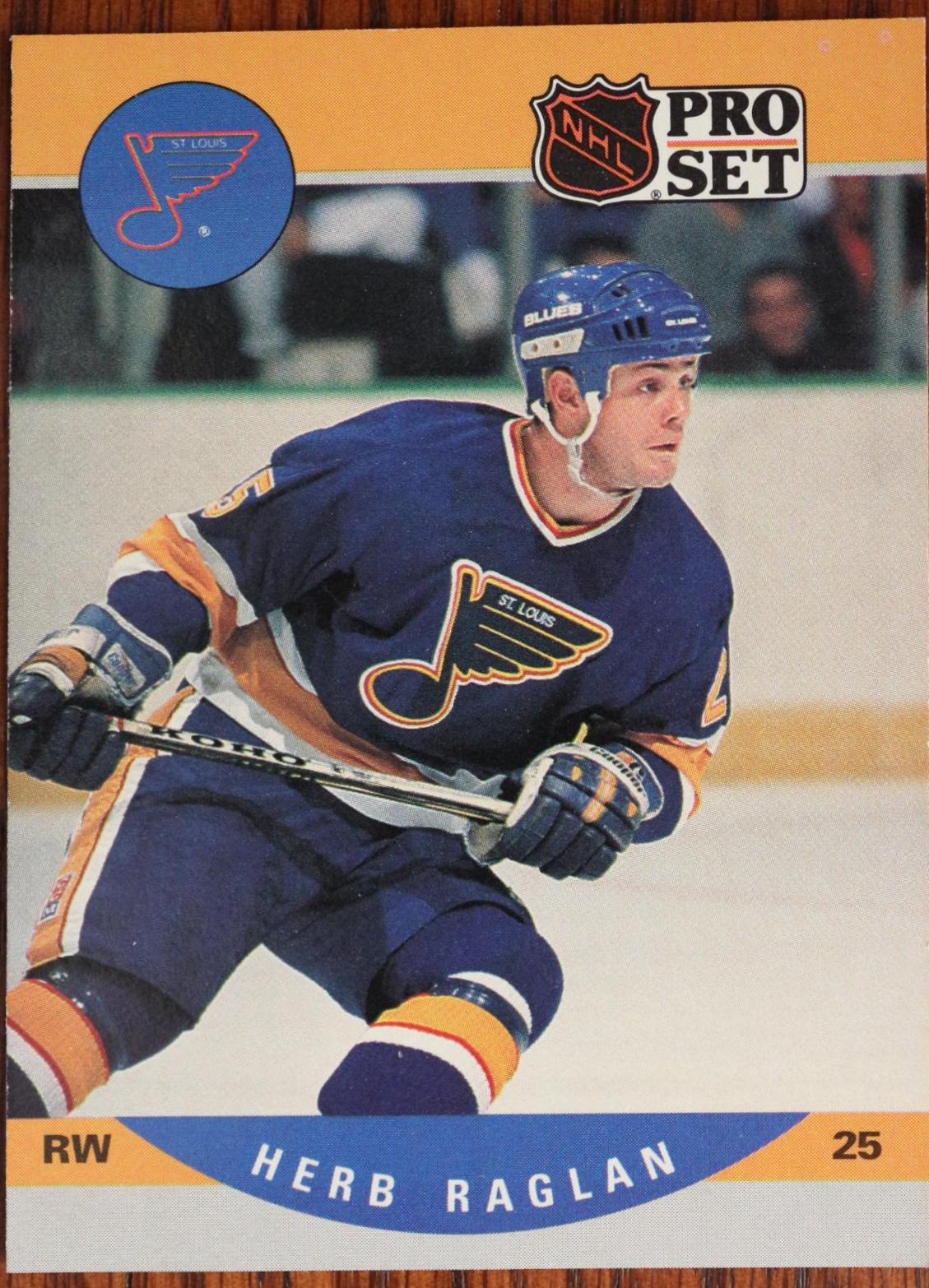 Herb Raglan #525 Hockey Cards 1990 Pro Set