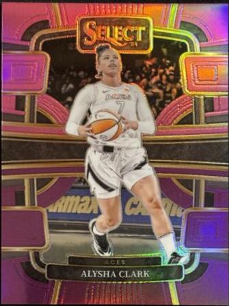 Alysha Clark [Pink Purple Prizm] #43 Basketball Cards 2024 Panini Select WNBA