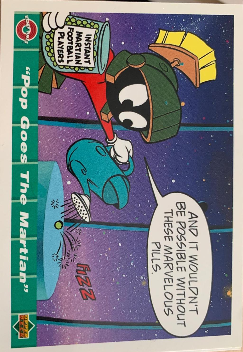 Pop Goes The Martian #3 1992 Upper Deck Comic Ball 4 Football