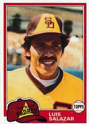 Luis Salazar #309 Baseball Cards 1981 Topps