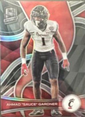 Ahmad 'Sauce' Gardner #94 2023 Panini Chronicles Draft Picks Spectra Football