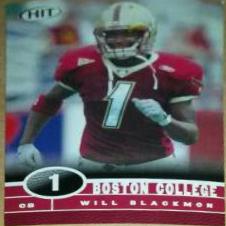 Will Blackmon #49 Football Cards 2006 Sage Hit