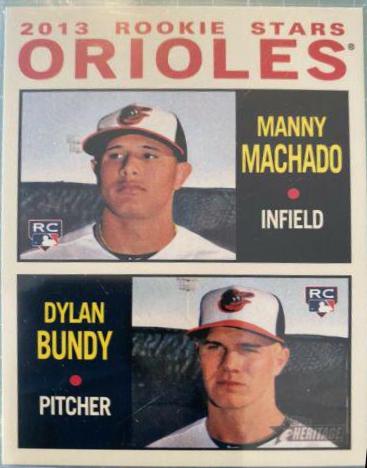 Dylan Bundy, Manny Machado #201 Baseball Cards 2013 Topps Heritage