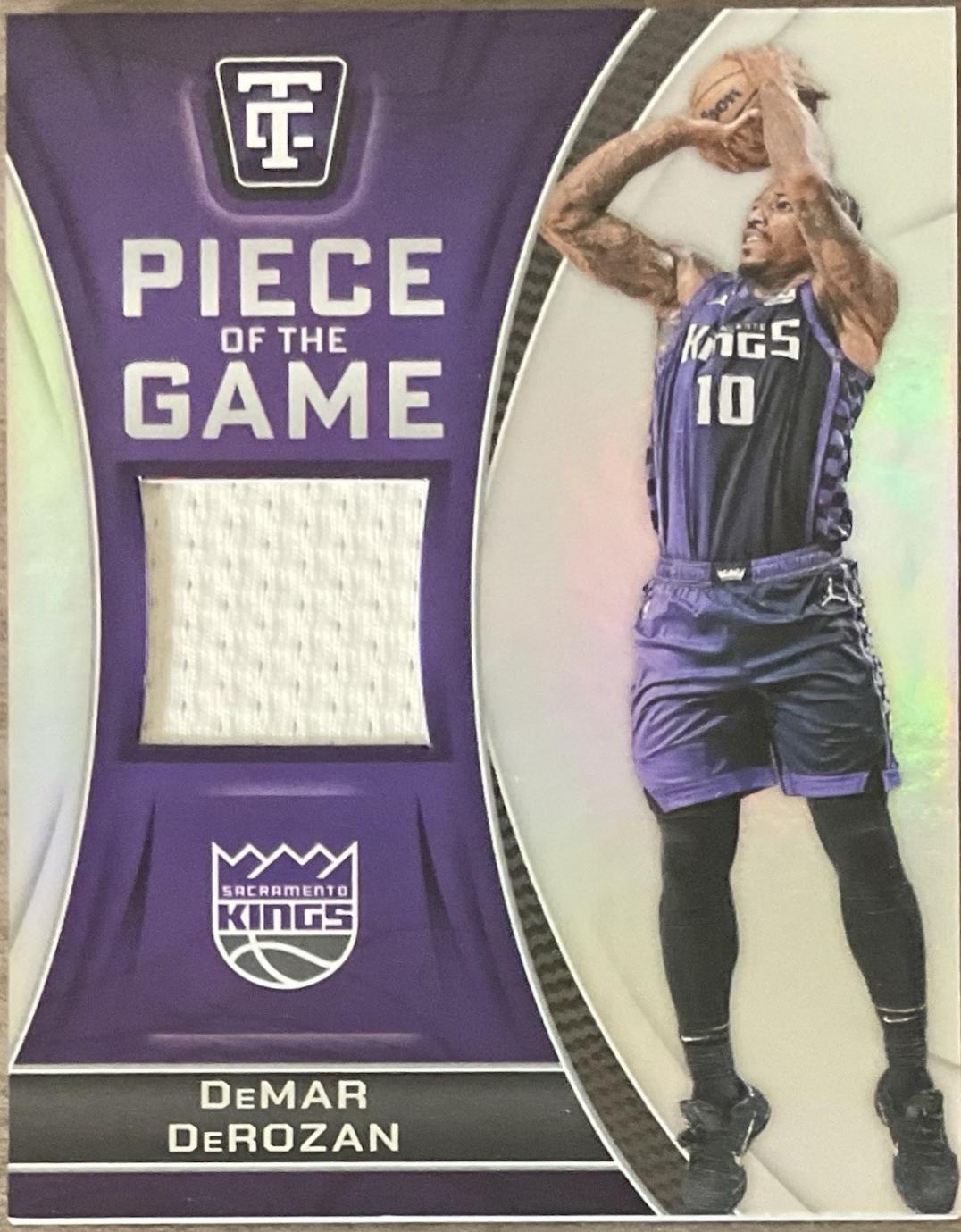DeMar DeRozan #POG-DMD Basketball Cards 2024 Panini Totally Certified Piece of the Game