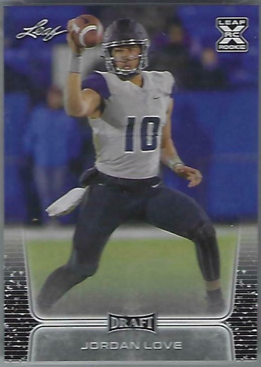 Jordan Love #11 Football Cards 2020 Leaf Draft