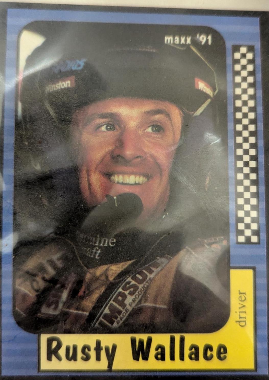 Rusty Wallace #2 Racing Cards 1991 Maxx
