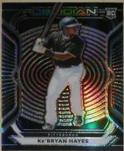 Ke'Bryan Hayes #5 Baseball Cards 2021 Panini Chronicles Obsidian