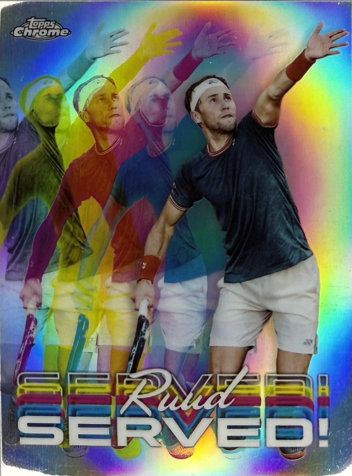 Casper Ruud #SER-CR Tennis Cards 2024 Topps Chrome Served