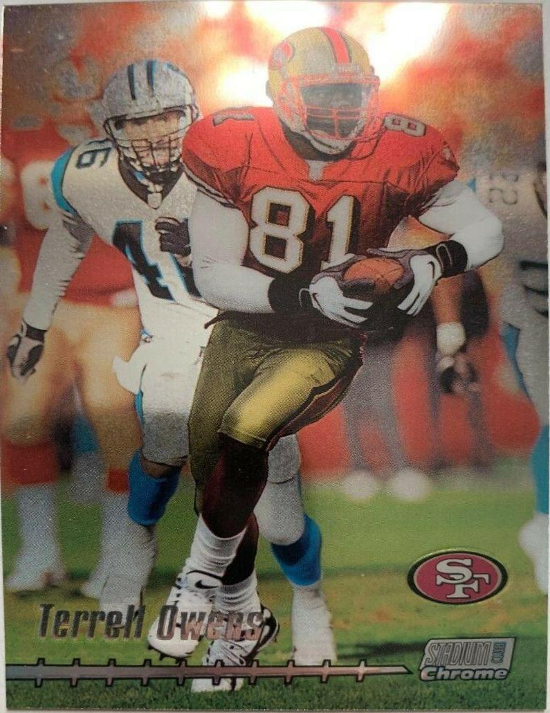 Terrell Owens #6 Football Cards 1999 Stadium Club Chrome
